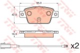 Set placute frana,frana disc FIAT BRAVO II (198) (2006 - 2016) TRW GDB2054