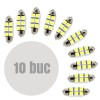 Bec LED Sofit 41mm SMD 1.5W 12V Plafoniera Auto Carguard (10 buc)
