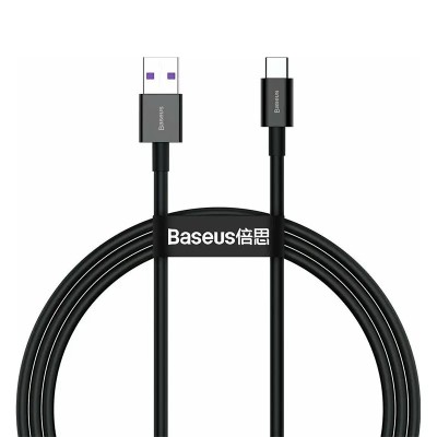 Cablu Baseus CATYS-B01 USB - Tip C 1m 100W 6A PD2.0 negru foto