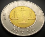 Cumpara ieftin Moneda exotica bimetal 1 BIRR - ETIOPIA, anul 2016 * cod 404 B, Africa
