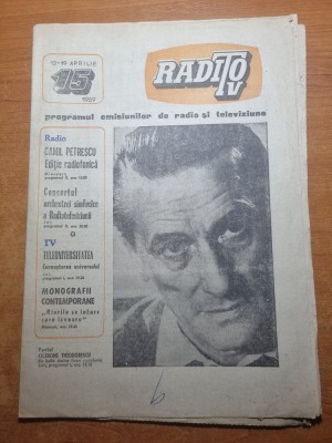 revista radio tv 13 - 19 aprilie 1969 foto