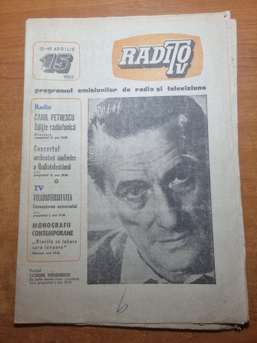 revista radio tv 13 - 19 aprilie 1969