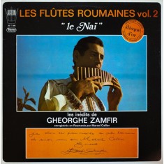 Vinil LP Gheorghe Zamfir &ndash; Les Fl&ucirc;tes Roumaines Vol. 2 (Le Na&iuml;) (EX)