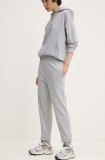 HUGO pantaloni de trening din bumbac culoarea gri, neted, 50522417