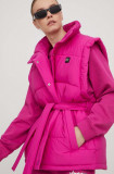 HUGO vestă femei, culoarea roz, de iarna 50504208