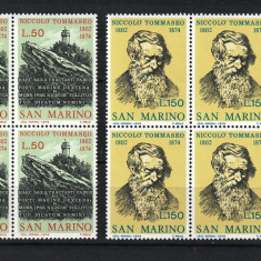 San Marino, 1974 | Comemorare 100 ani Niccolo Tommaseo - Literatură | MNH | aph