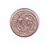 Moneda Noua Zeelanda 2 cents/centi 1967, stare foarte buna, curata, Australia si Oceania, Bronz