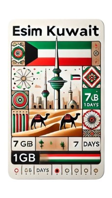 eSIM Kuwait 1GB 7Days foto