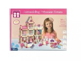 Set de constructie din lemn 298 piese - Little Princess, 7Toys