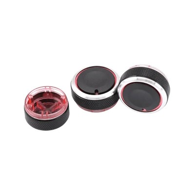 Set 3 butoane cromate aer conditionat AC PENTRU VW Polo 9N 2001-2016 foto