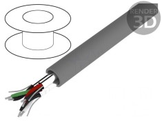 Cablu Alpha Essential 3x2x22AWG PVC 300V Gri Inchis foto