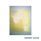 Abtibild scris chinezesc diverse scrisuri dz 22 dangerous gri reflectorizant Alta marca Alt model #7