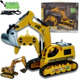 EXCAVATOR MARE CU TELECOMANDĂ DIN METAL 1:16 JUCĂRIE DE CONSTRUCȚII RC AKU