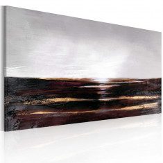 Tablou pictat manual - Negru ocean - 120 x 60 cm foto