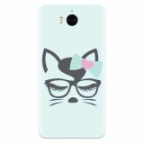 Husa silicon pentru Huawei Y6 2017, Angel Cat