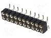 Conector 20 pini, seria {{Serie conector}}, pas pini 2.54mm, CONNFLY - DS1002-01-2*10S13-JK