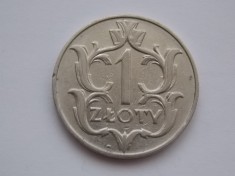1 ZLOTY 1929 POLONIA foto
