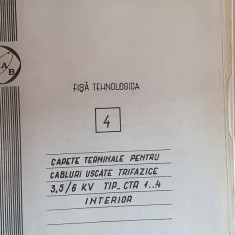 Fișe tehnologice pentru instalații electrice - 1977 - 1978 (vol. 1 si 2)