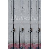 SET 4 Lansete 3,6m din 2 bucati + 4 Mulinete DIAMANT KT5000+ 4 ROLE 300M FIR
