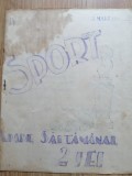 Brosura sportiva - SPORT, apare saptamanal - datata 3 martie 1934 - manuscris