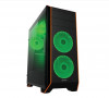 Carcasa noua PC fara sursa &ndash; design cu iluminare verde