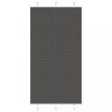 vidaXL Jaluzea plisată negru 110x200 cm Lățime țesătură 109,4 cm