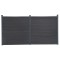 Set panouri pentru gard, gri, 353x186 cm, WPC