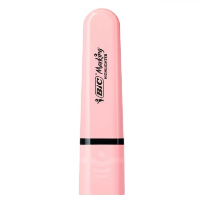 Evidențiator BIC Marking, V&amp;acirc;rf Lat, Culoare Roz Pastel foto