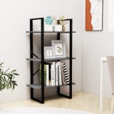 VidaXL Raft de depozitare, gri, 60x30x105 cm, lemn masiv de pin 806514