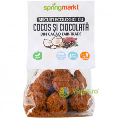 Biscuiti cu Ciocolata Fair-Trade si Cocos Ecologici/Bio 100g