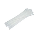 Faseta colier plastic alb 3.6x290mm 100 buc/set Longroad