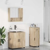 VidaXL Set de mobilier pentru baie 3 pcs Stejar sonoma 61 x 35 x 64 cm 3392955