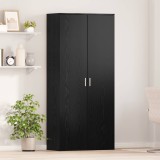 vidaXL Bufet cu raft Stejar negru 80 x 39 x 178 cm Lemn compozit 3365572