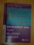 W0b Bacalaureat 2002 teste de chimie organica
