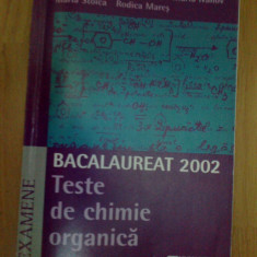 w0b Bacalaureat 2002 teste de chimie organica