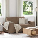 Cumpara ieftin Canapea Loveseat 120 cm cu pernă Cappuccino Piele artificială