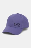 EA7 Emporio Armani șapcă de baseball din bumbac culoarea violet, cu imprimeu, AF11989.7X000005