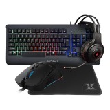 Cumpara ieftin Kit tastatura gaming Serioux, 104 taste, structura metalica, USB, iluminare RGB, 800-6400 dpi