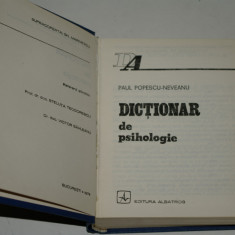 Dictionar de psihologie - Paul Popescu-Neveanu