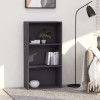 VidaXL Bibliotecă cu 3 rafturi, gri, 60x30x114 cm, lemn prelucrat 800974