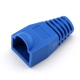 Cumpara ieftin Set 10 bucati manson de protectie pentru mufe internet, RJ 45, albastru