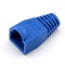 Set 10 bucati manson de protectie pentru mufe internet, RJ 45, albastru