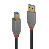 Cablu Lindy 5m USB 3.0 Typ A to B, Anthr, &quot;LY-36744&quot; (timbru verde 0.18 lei)