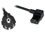 Cablu Alimentare Negru 3m IEC C13 90&deg; 10A 250V, Logilink