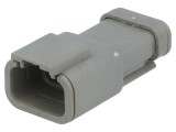 Conector cablu-cablu DTM mufă tată PIN 3 gri IP68