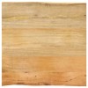 VidaXL Blat masă cu margini naturale, 60x60x2,5 cm, lemn masiv mango 370714