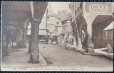 Carte Postala, Franta-Dinan, Le dessous des Maisons de la Rue des Cordeliers, perioada interbelica