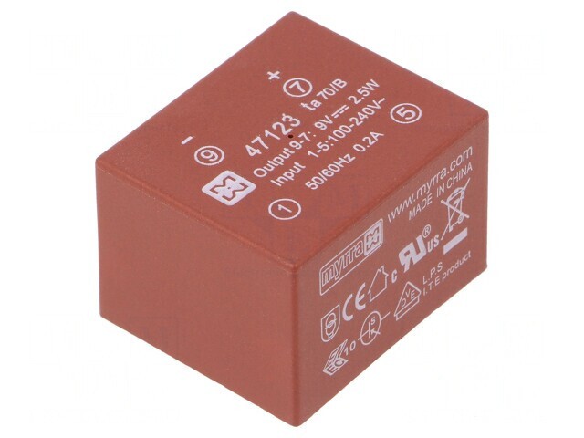 Convertor AC/DC 2.5W 9VDC