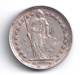 ELVETIA 1/2 FRANCI 1952 LITERA B BERNA ARGINT, Europa