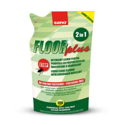 Detergent universal pentru pardoseli Sano Floor Plus, indepartarea gandacilor, 750 ml foto